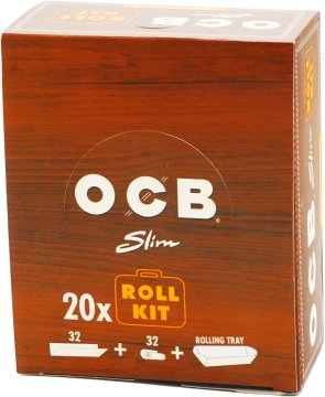 OCB VIRGIN SLIM+ROLL KOMPLET 32x20 cigaretnih papirčkov