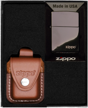 Darilni set vžigalnikov ZIPPO EBONY LOGO št. 2