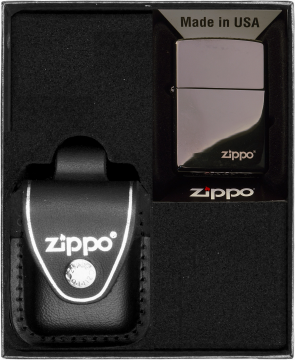 Darilni set vžigalnikov ZIPPO EBONY LOGO št. 3