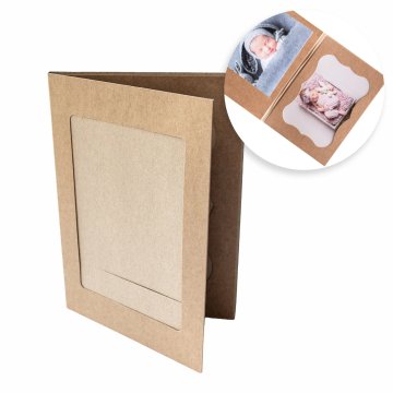 Mini album "jazbečar" 15x23 kraft - komplet 50 kosov.