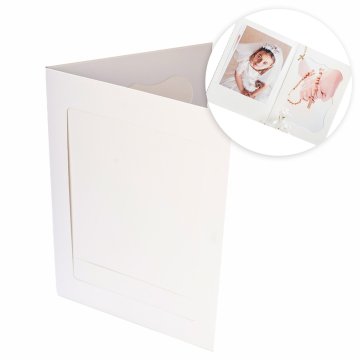 Mini album "jazbečar" 13x18 bel - komplet 50 kosov.