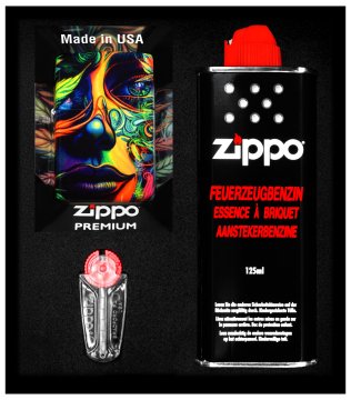 Darilni set vžigalnikov ZIPPO CANNABIS WOMAN DESIGN št. 1