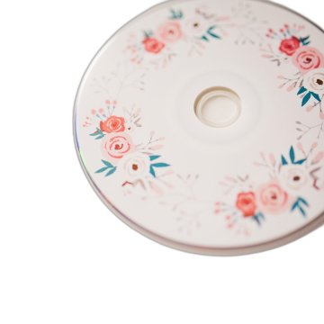 DVD s cvetličnim potiskom - komplet 10 kosov