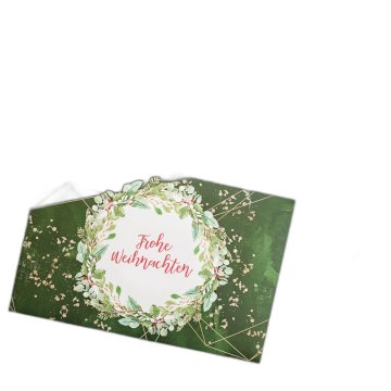 Frohe Weihnachten mapa Red Berry 15x23 - set 10 kos.