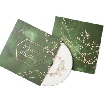 Božično zelene ovojnice za CD-je - komplet 20 kosov