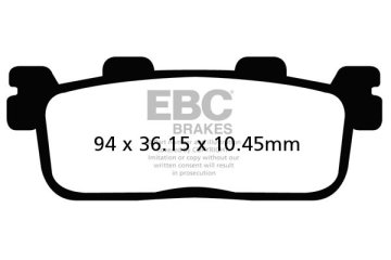 Zavorne ploščice za skuter EBC SFA607 (komplet za 1 disk)