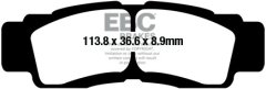 Zavorne ploščice EBC FA676R (komplet za 1 disk)