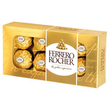 Ferrero Rocher Hrustljav oblat s kremnim nadevom in lešniki v čokoladi 100 g