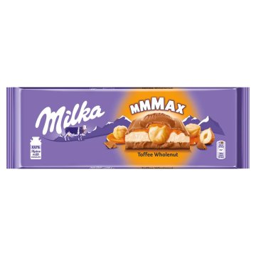 Mondelez Milka mlečna čokolada s karamelo in celimi lešniki 300 g