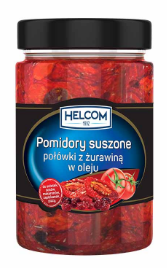 Helcom Polovice posušenih paradižnikov z brusnicami v olju 327 ml