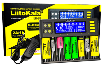 Univerzalni polnilec za polnilne baterije AAA 18650 Lii-S8