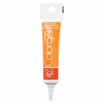 Modecor gel barvilo 20 ml. Oranžno barvno gel barvilo