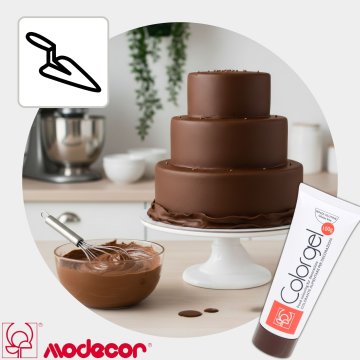 Modecor gel barvilo 100 g. Rjava barva GEL