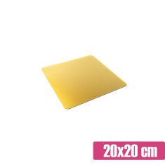 Zlato stojalo za torto za sladko mizo 20x20 cm