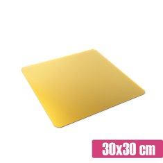 Zlato stojalo za torte za sladko mizo 30x30 cm