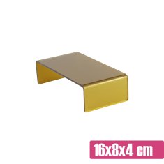 Zlati stojalnik za sladko mizo 16x8x4 cm