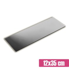Zrcalno stojalo za torto za sladko mizo 12x35 cm srebrno