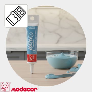 Modecor modro barvilo za čokolado in maščobne mase 15g