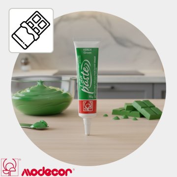 Modecor zeleno barvilo za čokolado in maščobne mase 15g