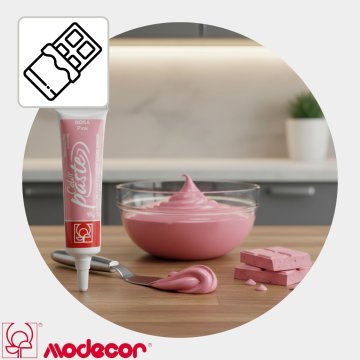Modecor roza barvilo za čokolado in maščobne mase 15g