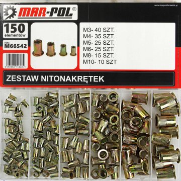 KOMPLET JEKLENIH ZAVIČNIH MATIC 150 KOSOV M66542