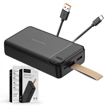 Krüger&Matz Kruger&Matz 30000 mAh litij-ionska prenosna baterija s funkcijo QC in PD