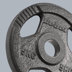 Rebel Komplet uteži iz litega železa 4x5 kg, luknja 51 mm, plošča z ročaji