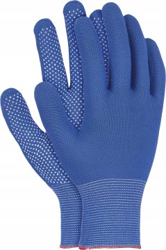 Delovne rokavice / modro-bele / Velikost: 9 - L / OX-DOTUA_NW - 240 kosov.
