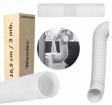 Warmtec Cev za prenosno klimatsko napravo za levičarje (premer 16,5 cm) - 3 m