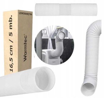Warmtec Cev za prenosno klimatsko napravo za levičarje (premer 16,5 cm) - 5 m