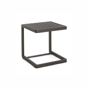 Klubska mizica Kolli 40x40 antracit