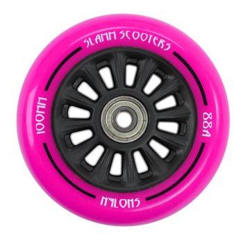 Slamm 100mm najlonsko jedro kolesa za skuter | roza