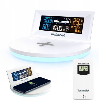 Technisat Vremenska postaja IMETEO Q1 s senzorjem in indukcijskim polnilcem Qi