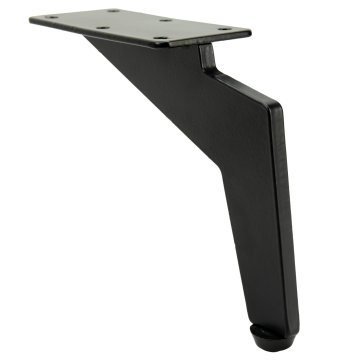 BB Noga za pohištvo Loft, črna mat, višina 12 cm