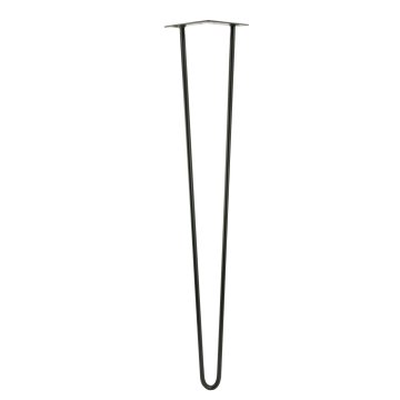 BB Noga za pohištvo Hairpin Loft, mat črna, višina 71 cm - 2 palici