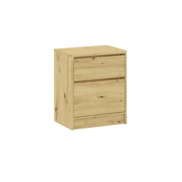 It Nočna omarica iz hrasta s predali 50 cm za spalnico Furnitex
