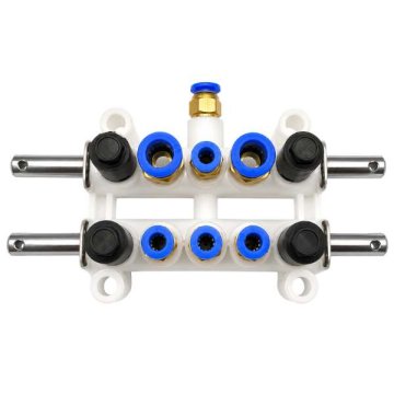 AXZ s.r.o. Ventilski blok - rdelilnik zraka (bel) tip D-2