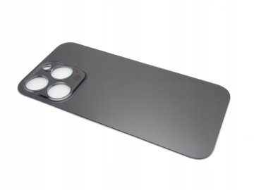 OVITEK ZA ZADNJO PLOŠČO, PRIMEREN ZA APPLE IPHONE 14 PRO A2890 A2892 VELIKA LUKNJA, ČRN