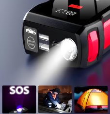 Visokozmogljiv brezžični polnilni zagonski akumulator M10 10000 mAh LED