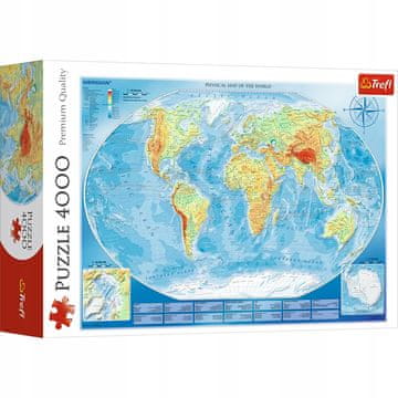 Trefl 45007 "4000 - Veliki fizični zemljevid sveta" / Meridian_L