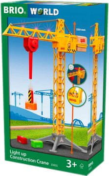 Brio Gradbeni žerjav z osvetlitvijo (7312350338355)