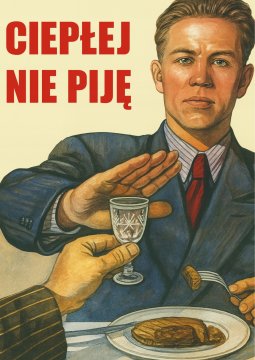 PRL PLAKAT Ne pijem vroče vode A4 21x30 cm