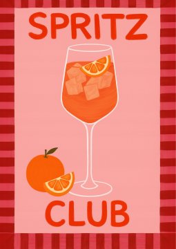 Poster 30x40 cm APEROL SPRITZ bar z napitki