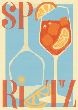 Poster 30x40 cm APEROL SPRITZ bar s pijačo