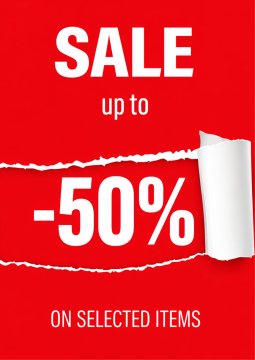 Plakat 30x40 cm RAZPRODAJA do -50% oglaševalski banner za trgovino