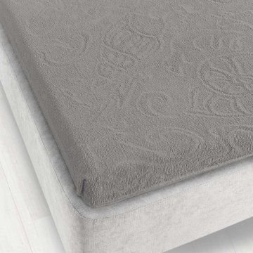 Zwoltex Rjuha iz frotira Tulipan 175x220 temno bež DEBELA