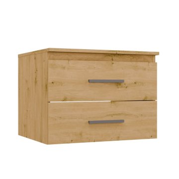 NEL 60 Kopalniška omarica za umivalnik z 2 predaloma, ARTISAN OAK