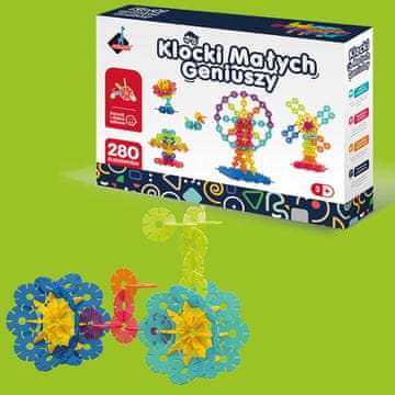 Gradbeni bloki Little Geniuses Snežinke 280 kosov