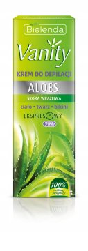 Bielenda Vanity krema za odstranjevanje dlak z alojo za telo, obraz in bikini predel 100 ml
