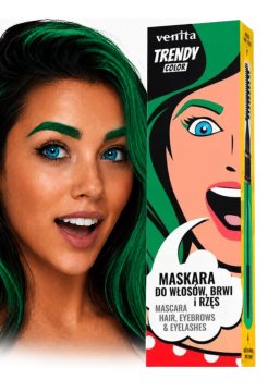 Venita Trendy 37 Emerald Green maskara 3 v 1 za lase, obrvi in trepalnice